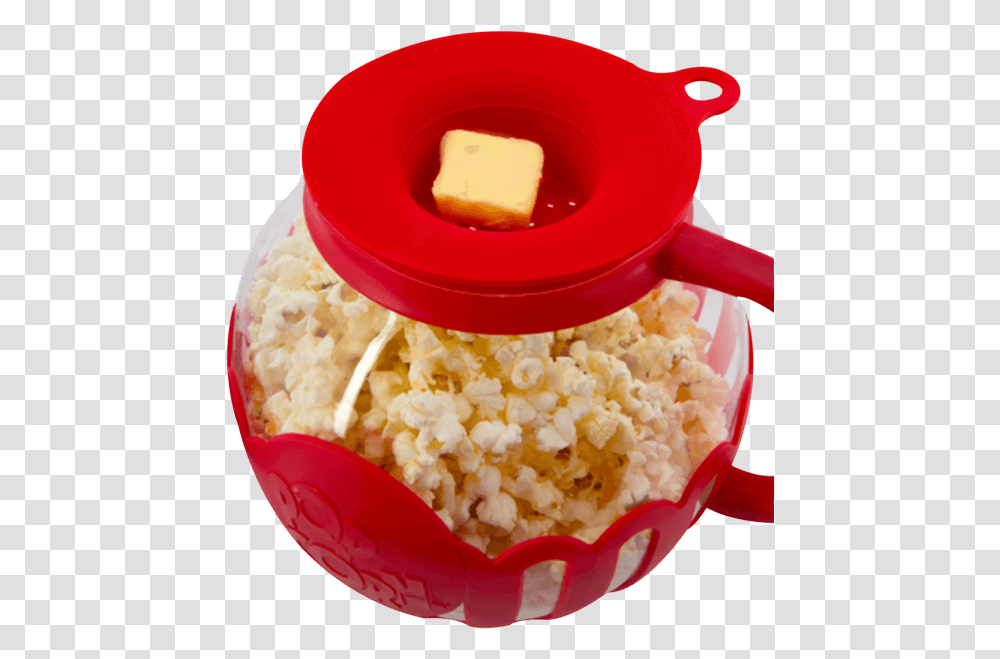 Ecolution Micro Pop Glass Popcorn Popper Popcorn Popper With Butter Melter, Food, Egg, Snack, Fondue Transparent Png