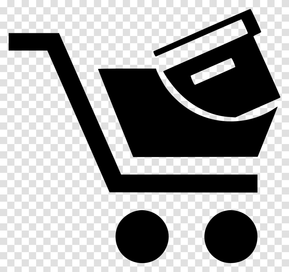 Ecommerce Buy Shop Shopping Cart Package E Commerce Icon, Light, Stencil Transparent Png
