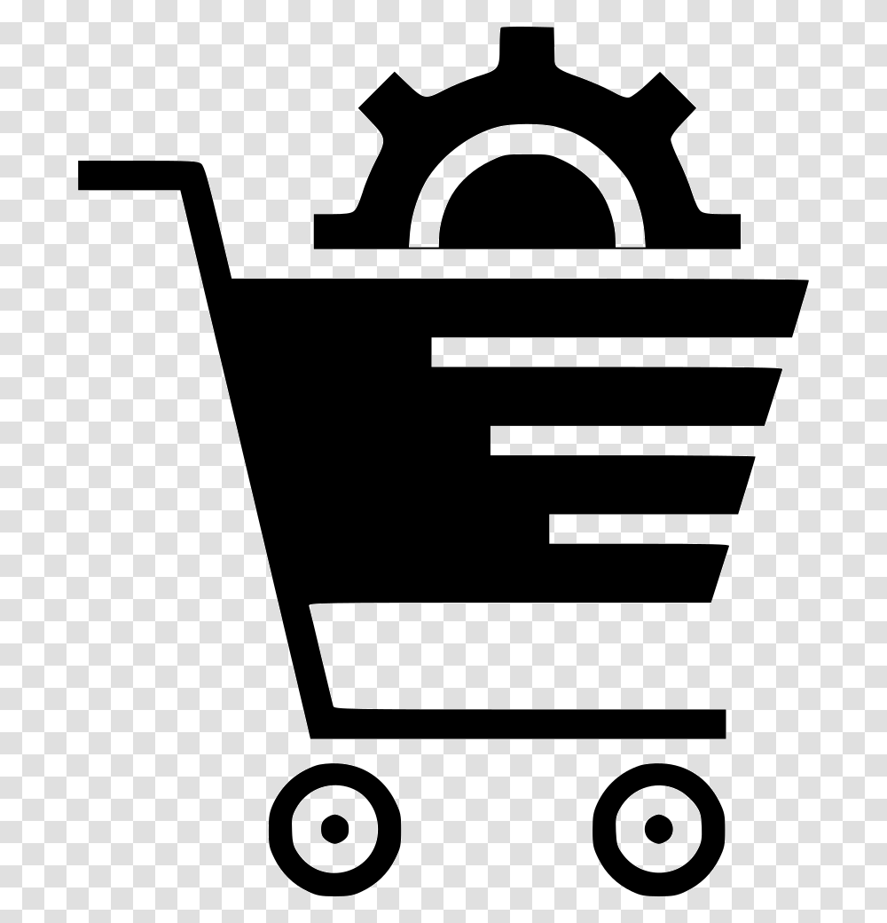 Ecommerce Shopping Cart Free Image E Commerce Icon, Stencil Transparent Png