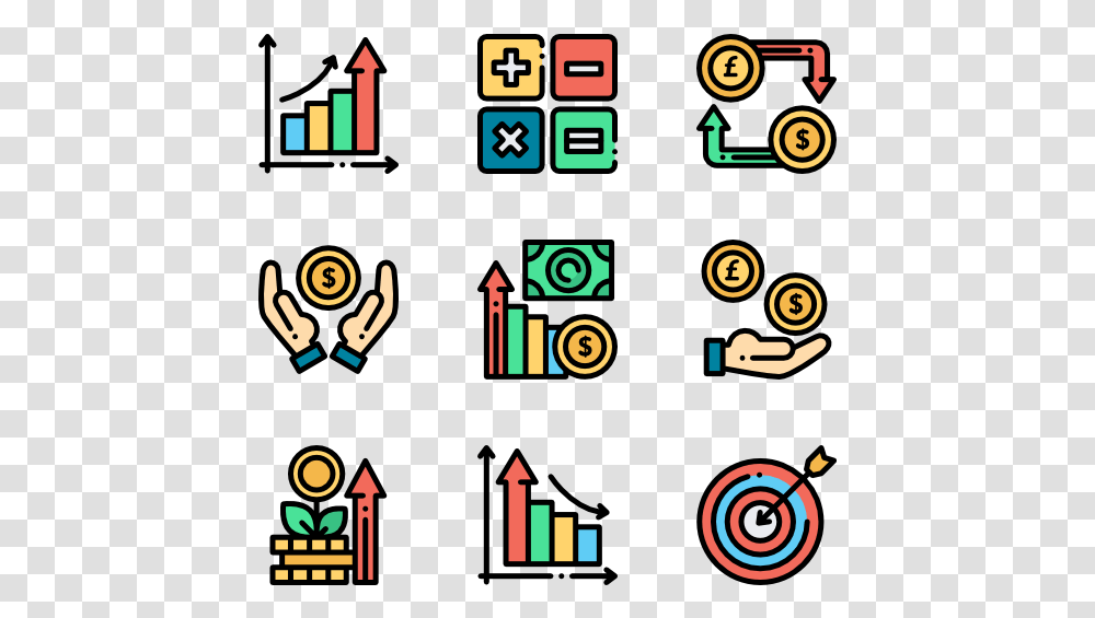 Economy Statistical Analysis Icon, Alphabet, Number Transparent Png