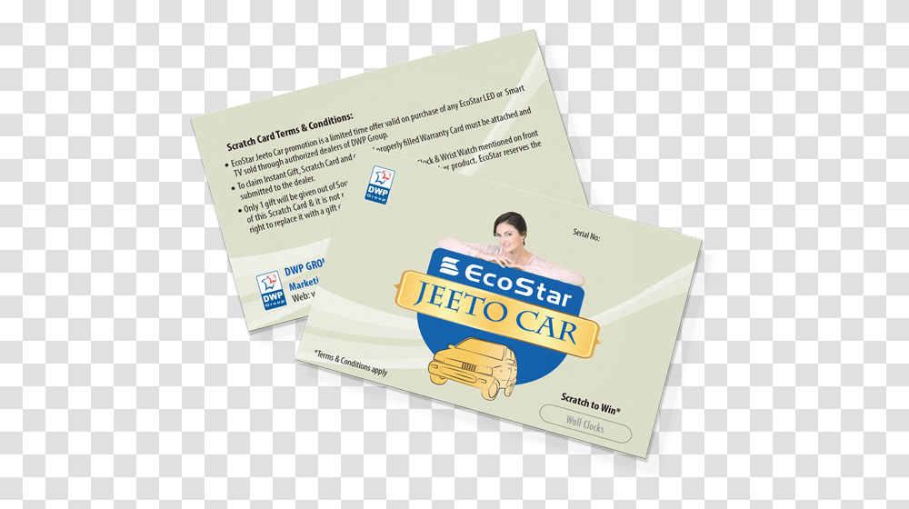 Ecostar Jeeto Car Brochure, Id Cards, Document, Flyer Transparent Png