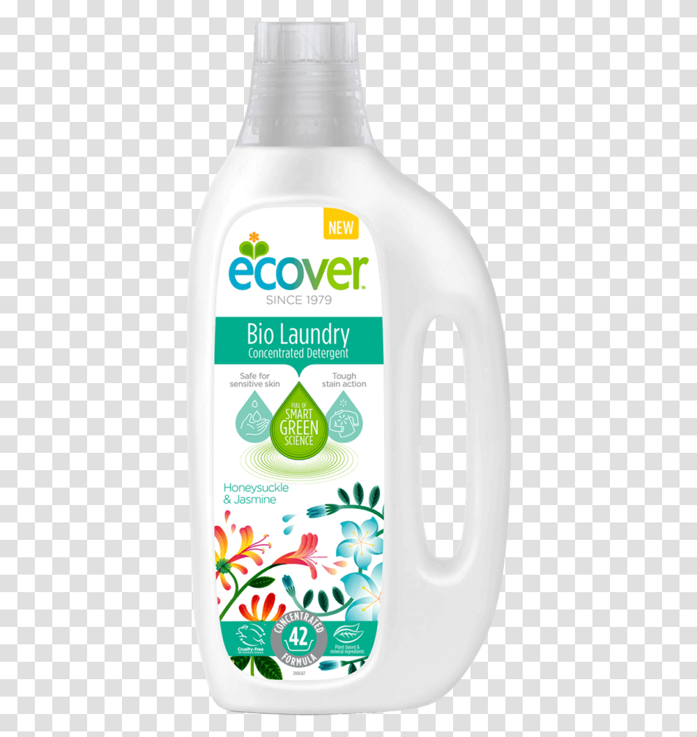 Ecover Fabric Softener Rose Amp Bergamot, Bottle, Cosmetics, Sunscreen, Beer Transparent Png