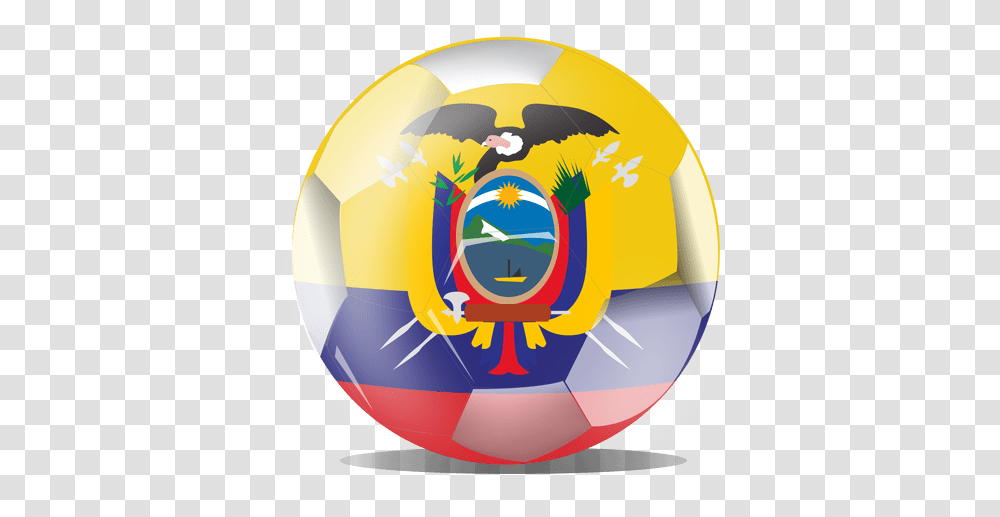 Ecuador Flag Football Coat Of Arms Ecuador, Team Sport, Sports, Soccer Ball, Sphere Transparent Png