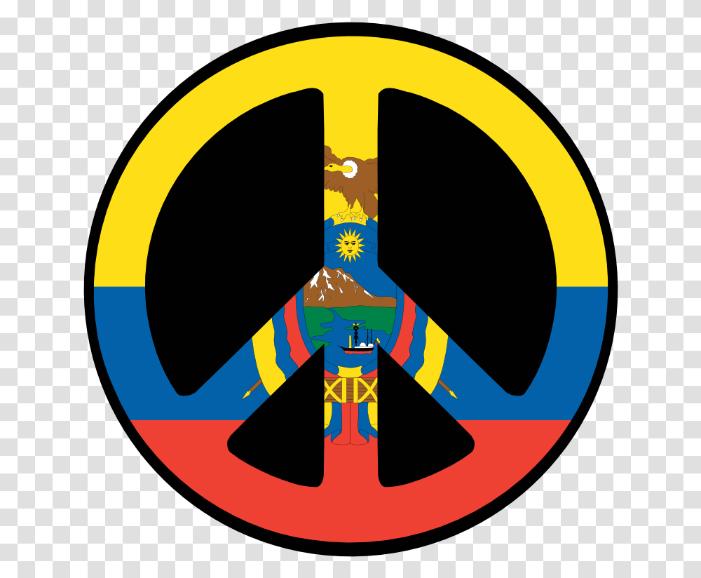 Ecuador Peace Symbol Flag 4 Scallywag Peacesymbol Ecuador Symbols Transparent Png