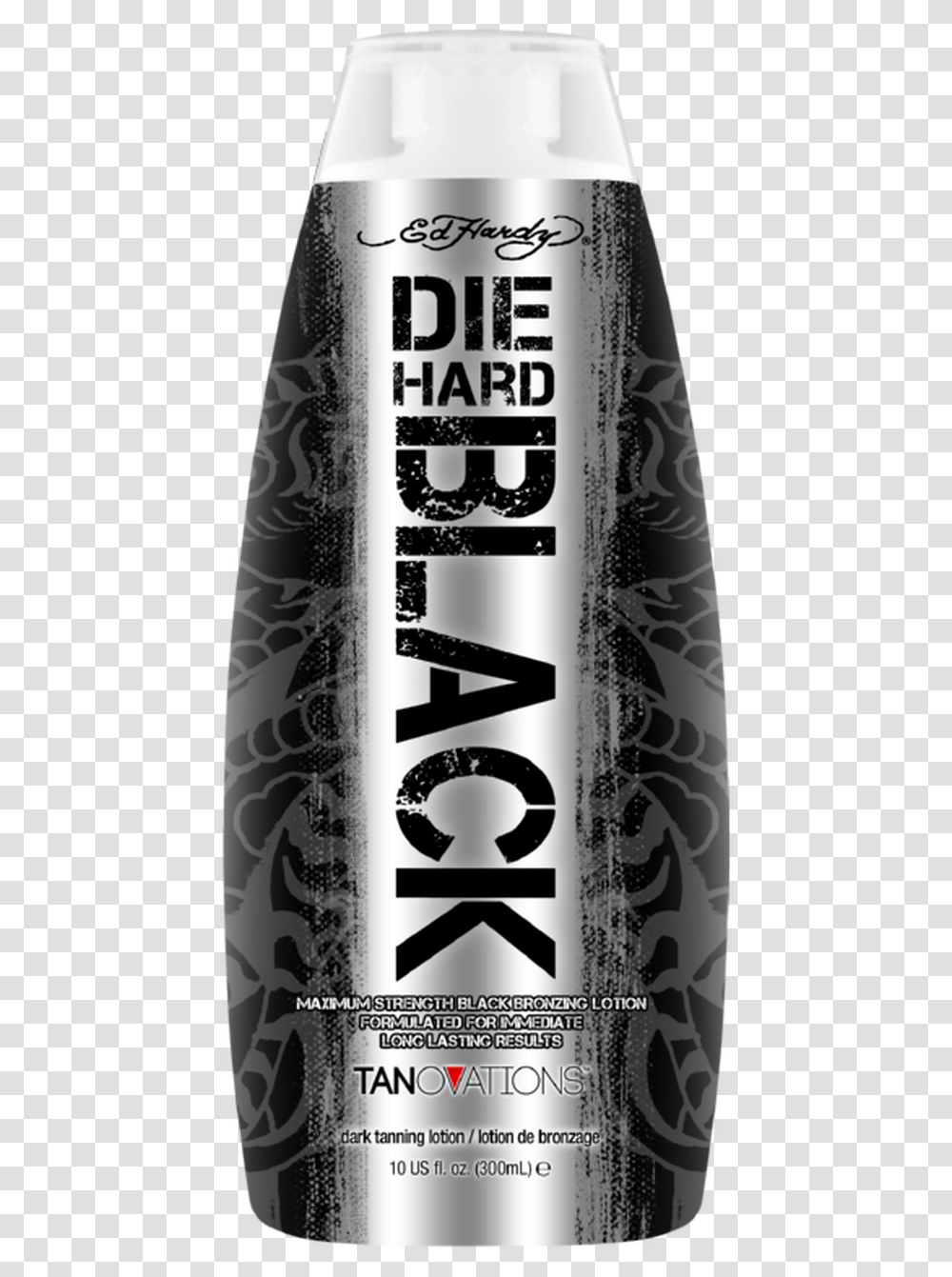Ed Hardy Die Hard Black Maximum Strength Black Bronzing Energy Drink, Tin, Can, Spray Can Transparent Png