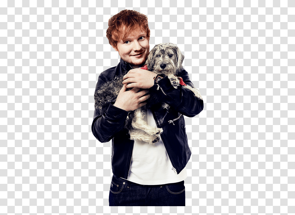 Ed Sheeran Dog And Ed Image Ed Sheeran, Person, Canine, Mammal Transparent Png