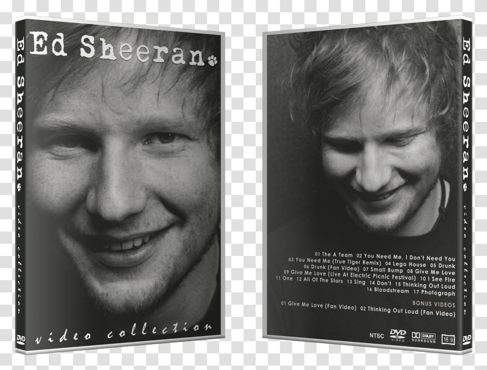 Ed Sheeran Video Collection Book Ed Sheeran, Face, Person, Head, Poster Transparent Png