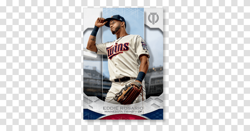 Eddie Rosario 2019 Topps Tribute Base Cards Poster Minnesota Twins, Apparel, Person, Human Transparent Png