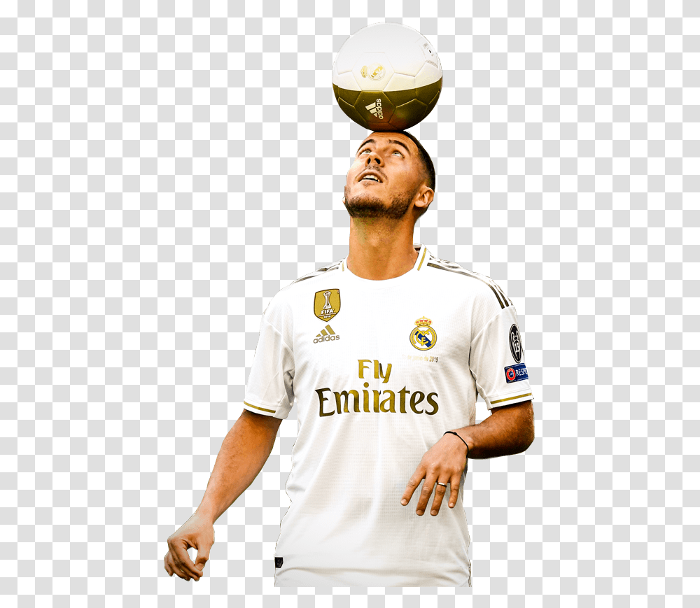 Eden Hazardrender Messi Vs Hazard 2019, Person, Shirt, Soccer Ball Transparent Png