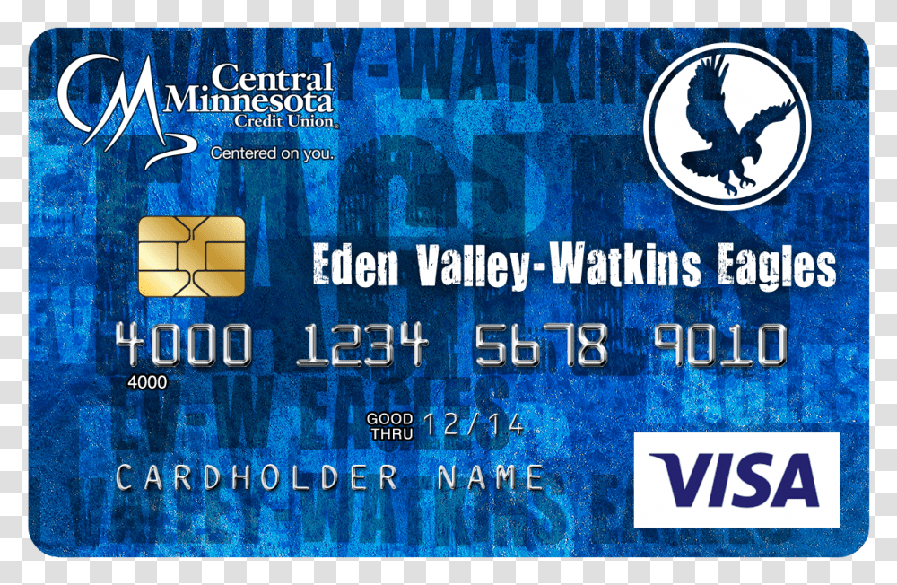 Eden Valley Watkins Eagles Safe Credit Union Card, Credit Card, Number Transparent Png