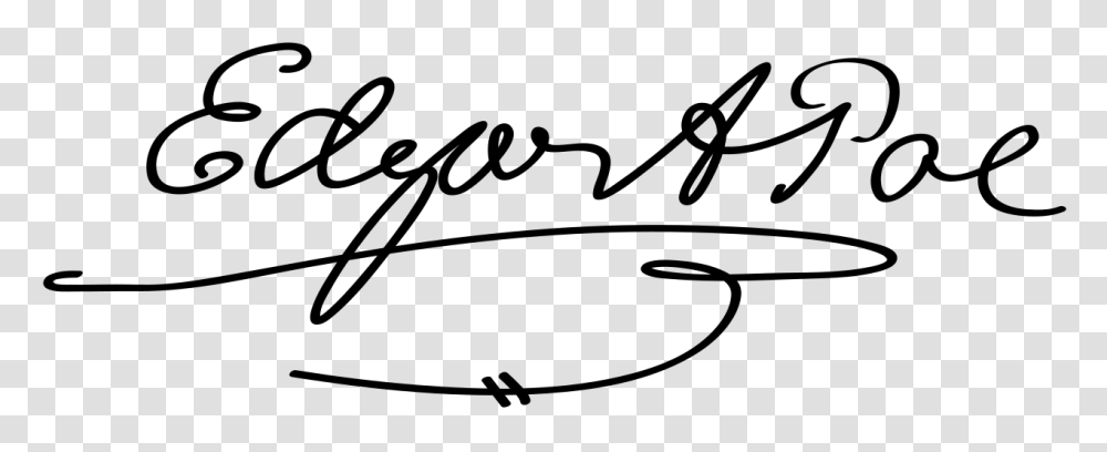 Edgar Allan Poe Signature, Gray, World Of Warcraft Transparent Png