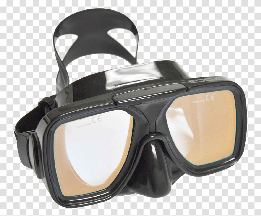 Edge Contrast Yellow Lens Mask Diving Mask, Goggles, Accessories, Accessory, Sunglasses Transparent Png