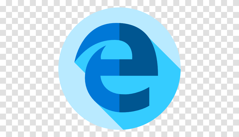 Edge Edge Browser Circle, Logo, Symbol, Trademark, Text Transparent Png