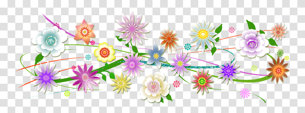 Edge Flowers Transparency Nepali New Year Greetings 2077, Pattern, Plant, Floral Design, Graphics Transparent Png