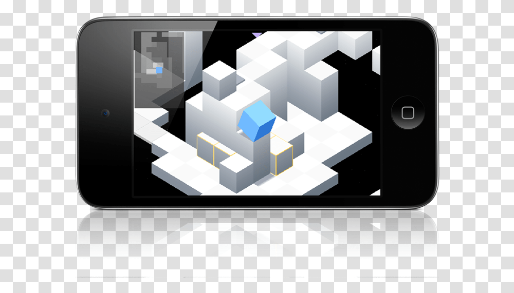 Edge Gameplay Mockup On Horizontal Ipod Edge Mobile Game, Minecraft Transparent Png