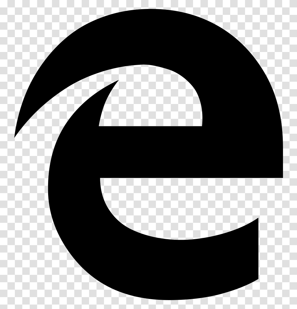 Edge Microsoft Edge Dark Icon, Logo, Trademark Transparent Png