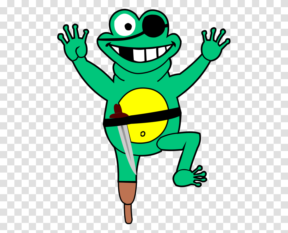 Edible Frog Pirate Toad Animal, Elf, Amphibian, Wildlife, Green Transparent Png