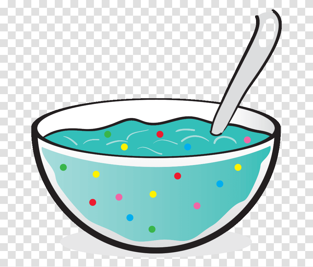 Edible Slime Bowl Of Slime, Bathtub, Soup Bowl, Cutlery Transparent Png