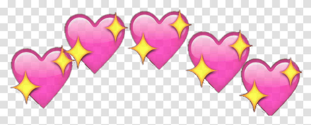 Edit Emoji Hearts Glitter Heart Emoji Meme, Ball, Balloon, Pattern Transparent Png