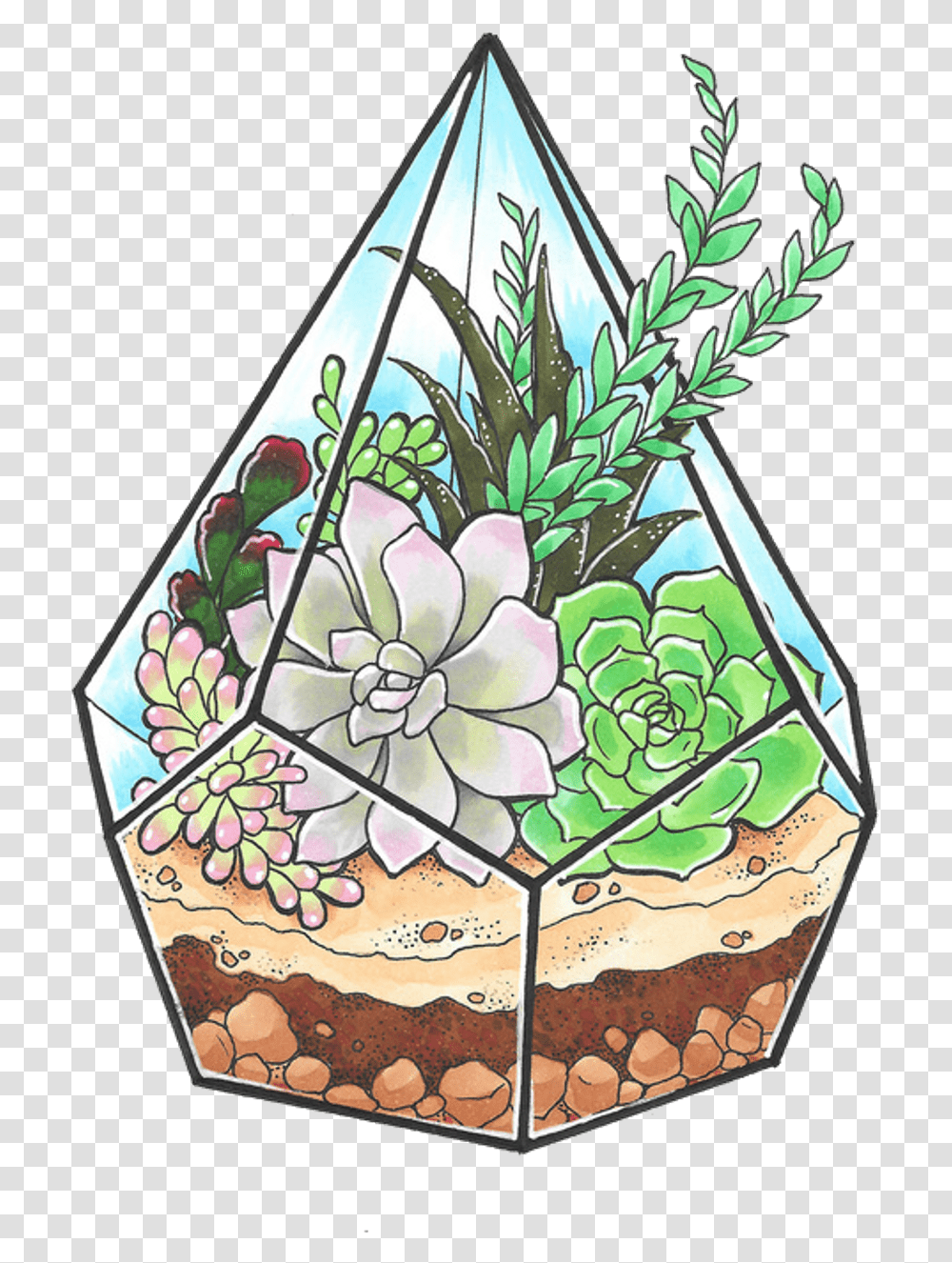 Edit Freetoedit Tumblr Overlay Cactus Cartoon Succulent, Plant, Rug, Pineapple, Fruit Transparent Png