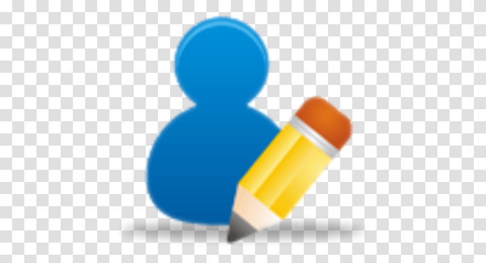 Edit My Profile Icon, Balloon, Rubber Eraser, Pencil Transparent Png
