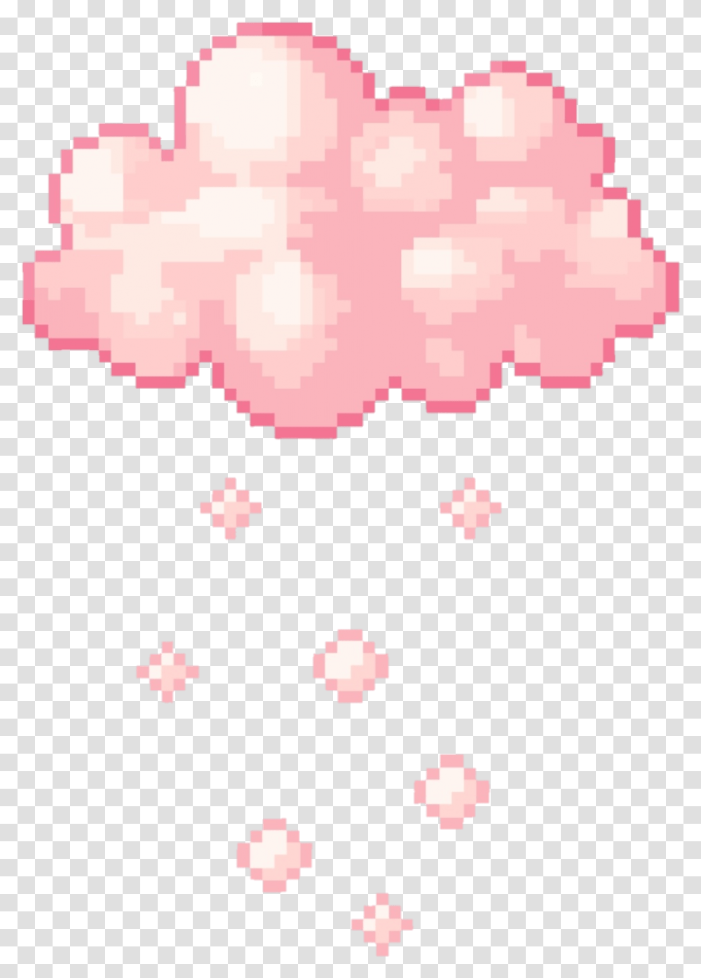 Edit Pixelart Pixel Pixeledit Sticker By Die Young Pink Cloud Animated Gif, Leaf, Plant, Cross, Symbol Transparent Png
