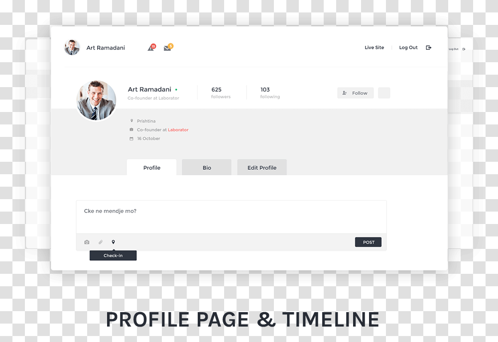 Edit Profile Template Bootstrap, Person, Human, Page Transparent Png