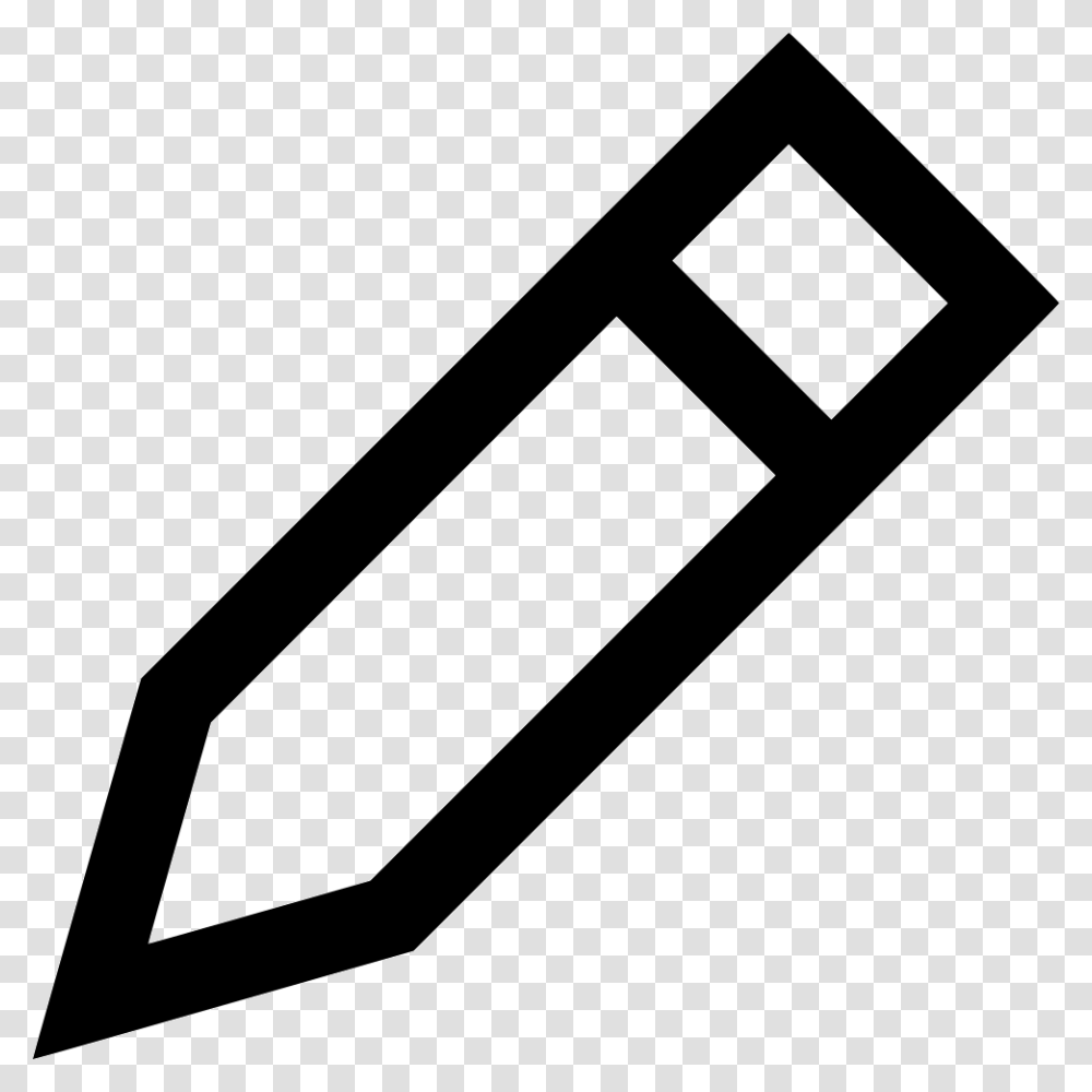 Edit Straight Pencil Svg Icon Free Edit Pencil Icon, Whistle Transparent Png