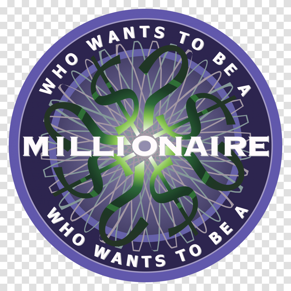 Editable Who Wants To Be A Millionaire Logo, Label, Light Transparent Png