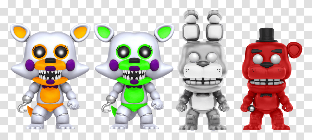 Editdid Some Fnaf World Pops Five Nights At Freddy's The Twisted Ones Mcfarland, Robot, Toy Transparent Png