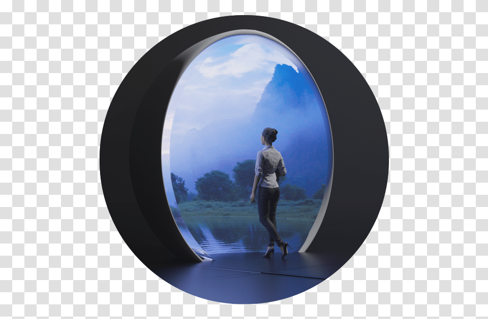 Editing Stitching And Vfx Circle, Person, Window, Shorts Transparent Png