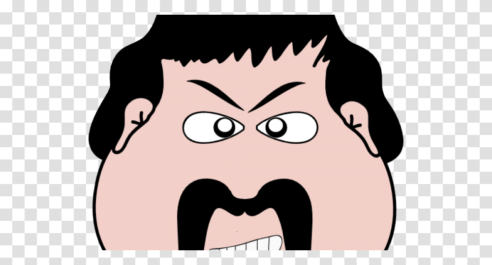 Editingsoftware Clipart Angry Man Face, Mustache, Beard, Stencil, Drawing Transparent Png