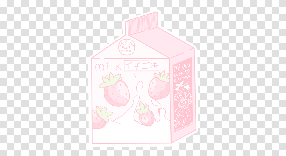 Edits Snow Effects Tumblr Strawberry Milk Aesthetic, Envelope, Label, Text, Mail Transparent Png