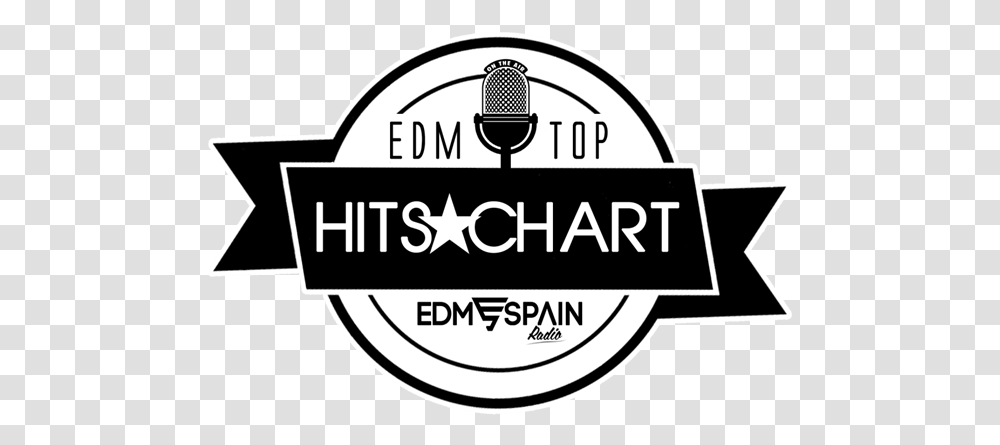 Edm Top Hits Chart Emblem, Label, Text, Vehicle, Transportation Transparent Png