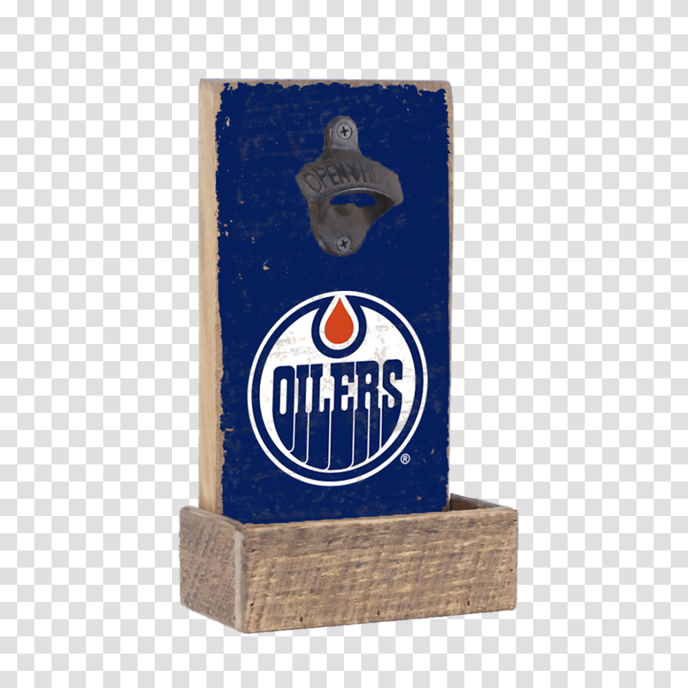 Edmonton Oilers Bottle Opener Rustic Marlin Designs, Logo, Trademark, Trophy Transparent Png
