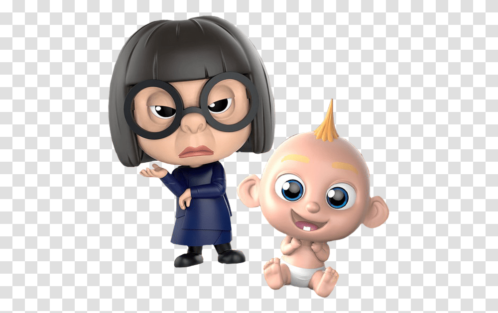 Edna And Jack Incredibles, Doll, Toy, Person, Human Transparent Png