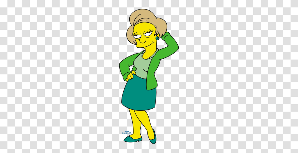 Edna Krabappel, Green, Costume, Sleeve Transparent Png