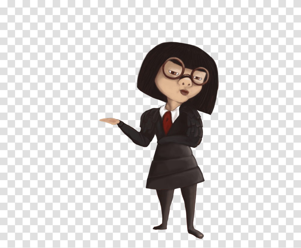 Edna Mode Edna E Mode Cartoon Characters The Incredibles Edna Mode Clipart, Person, Toy, Hat Transparent Png