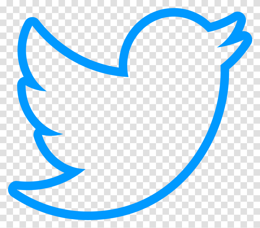 Edtechteacher Bird Blue Twitterbirdoutlineblue White Twitter Bird, Alphabet, Logo Transparent Png