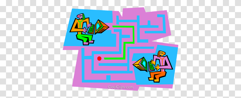 Education Computing Maze Royalty Free Vector Clip Art, Pac Man, Labyrinth Transparent Png