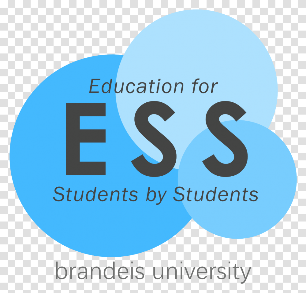Education For Students By Students Logo Brandeis, Alphabet, Number Transparent Png