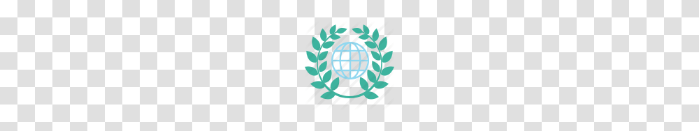Education Globe Laurel Science Wreath Icon, Pattern, Poster, Advertisement Transparent Png