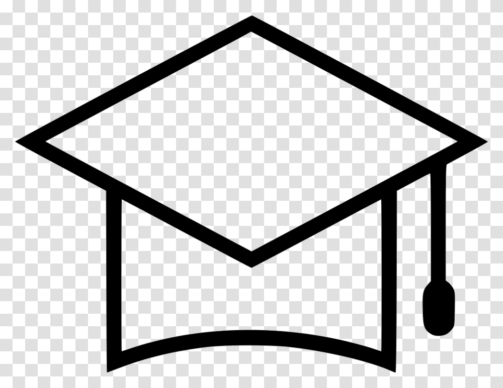 Education Graduation Cap Icon Free Download, Envelope, Mail, Airmail Transparent Png