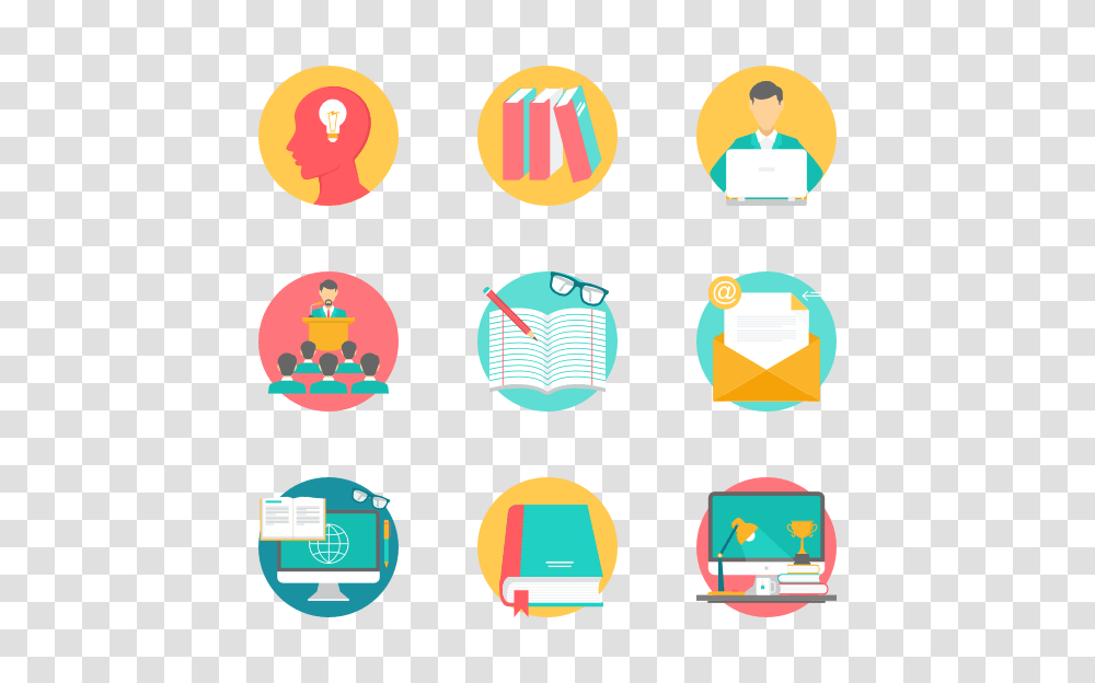 Education Icon Packs, Logo, Pac Man Transparent Png