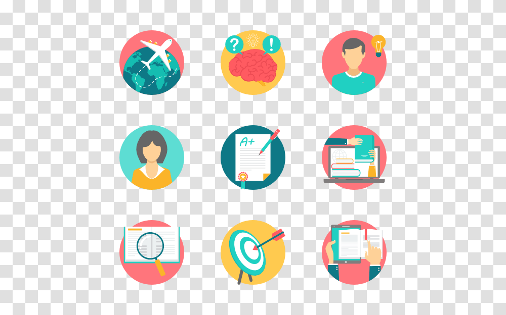 Education Icon Packs, Number, Label Transparent Png