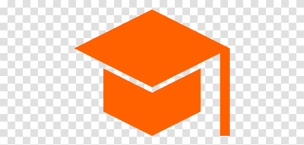 Education Icon Symbol Orange University College Icon, Graduation, Text Transparent Png