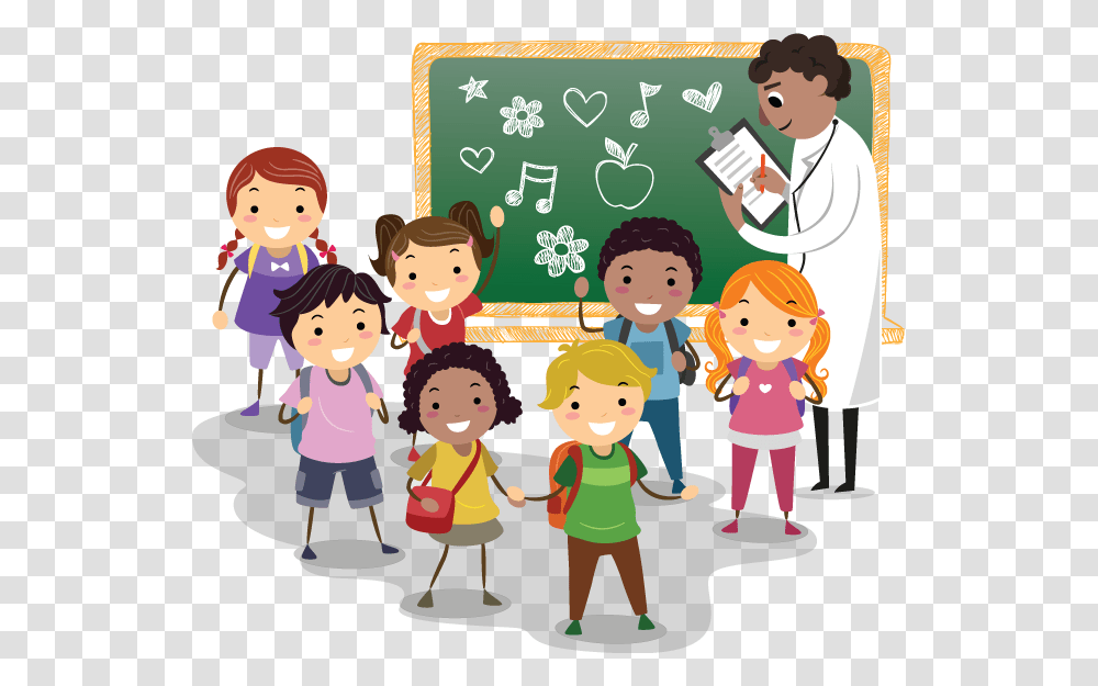 Education Teaching Cartoon, Person, Human, Family, People Transparent Png