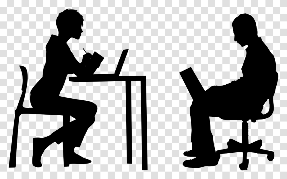 Education Week Is It Time For The American Approach Sitting At Desk Silhouette, Gray, World Of Warcraft Transparent Png