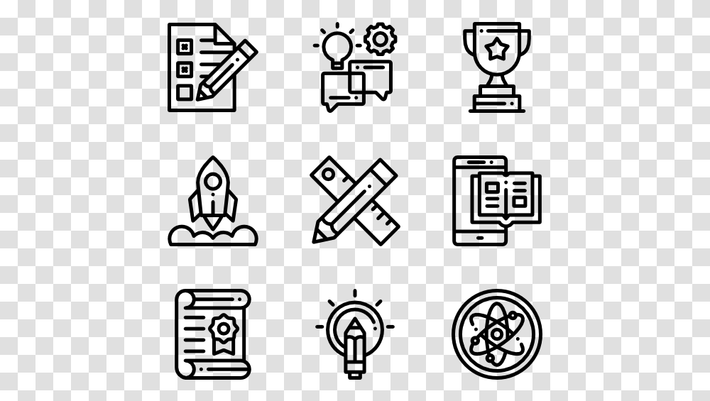 Education Work Vector Icon, Gray, World Of Warcraft Transparent Png