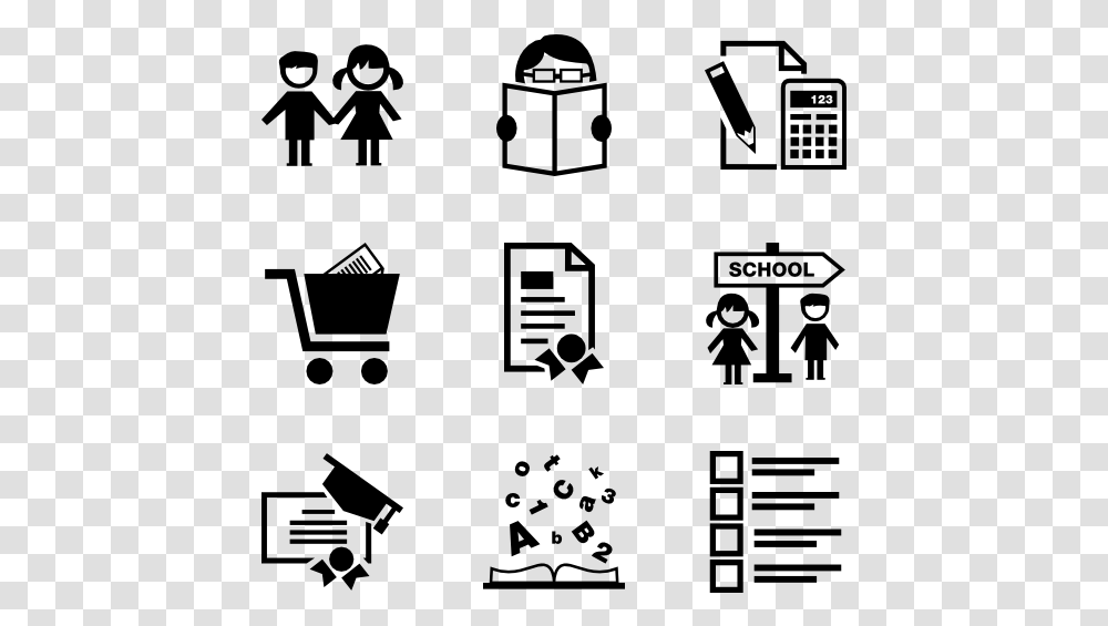 Educational Vector Academic Cinema Icons, Gray, World Of Warcraft Transparent Png
